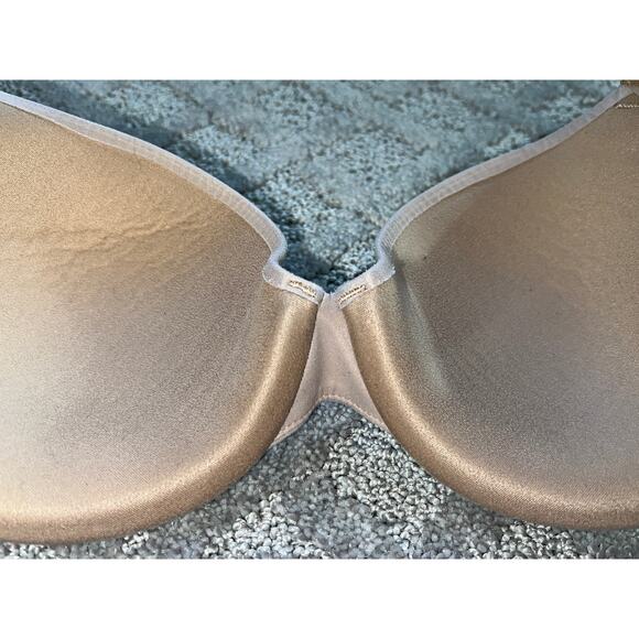 34B Soma Large Bra T-Shirt Full Coverage Underwire Smoothing Lightly Lined Tan - Picture 5 of 6